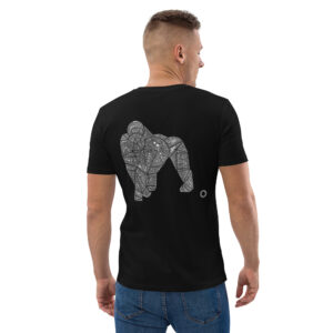 Le Gorille Dos Argenté — Foncé — Back Print