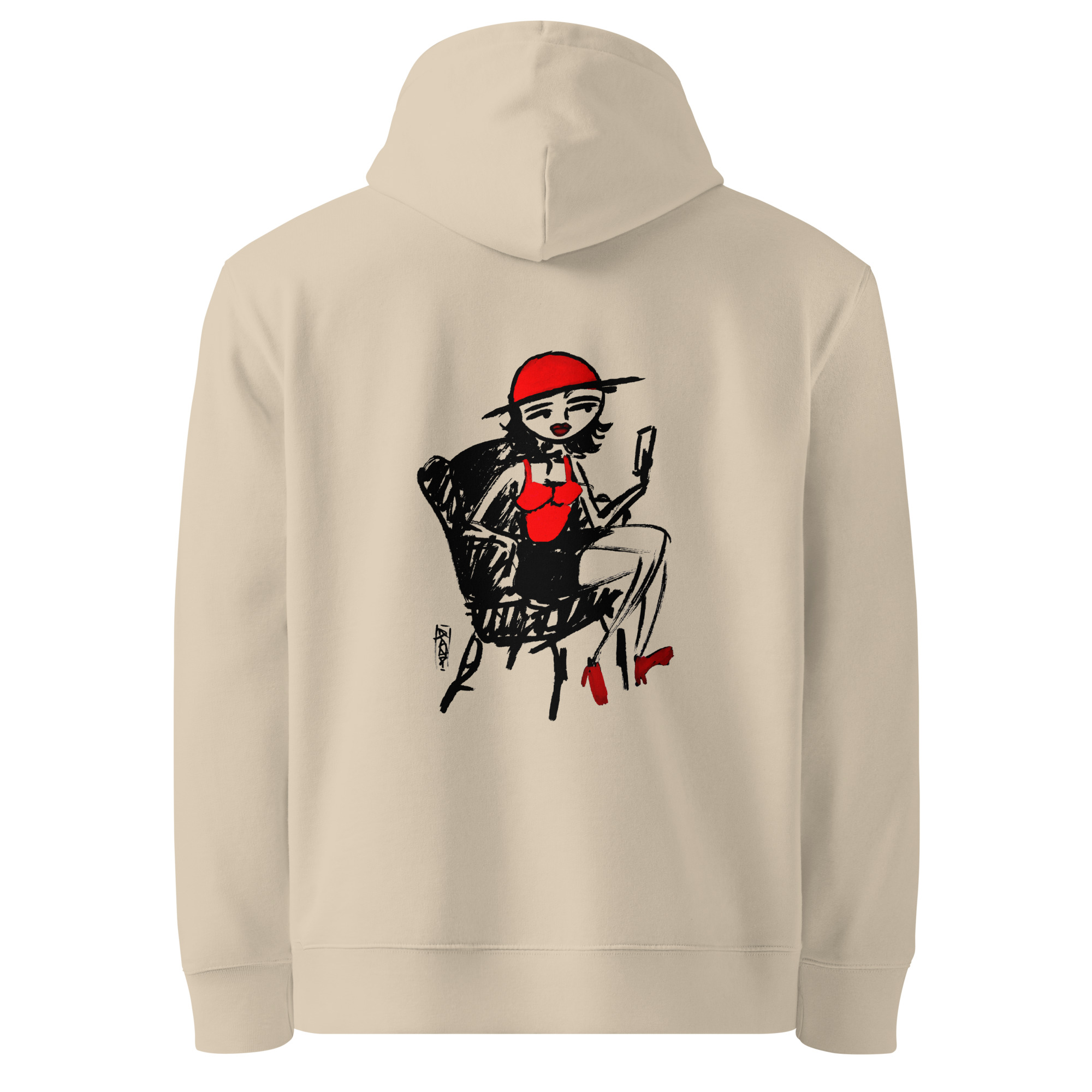 Pin-up Chill Retro — Hoodie — Back Print – Image 4